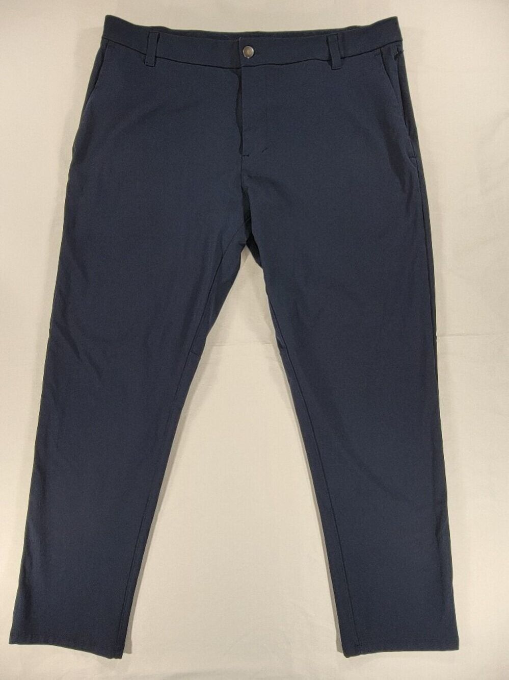 Lululemon Commission Pants Men 36x29 Blue ABC Classic Fit Warpstreme M5AEWS